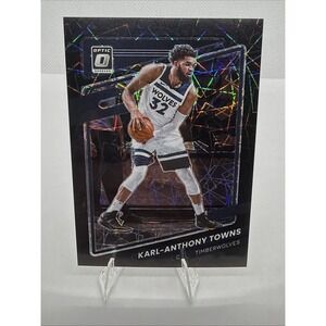 2021-22 Donruss Optic Karl-Anthony Towns Black Velocity /39 Timberwolves #87